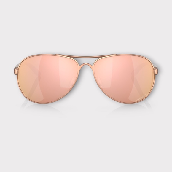 Oakley Feedback 0004079 Womens Sunglasses in Satin Rose Frame, Prizm Rose Lens